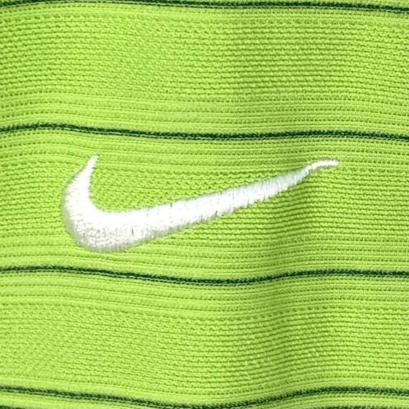 Nike Golf Mens Dri-Fit Green Striped Polo Shirt Size XL Short Sleeve Athleisure - Picture 5 of 8